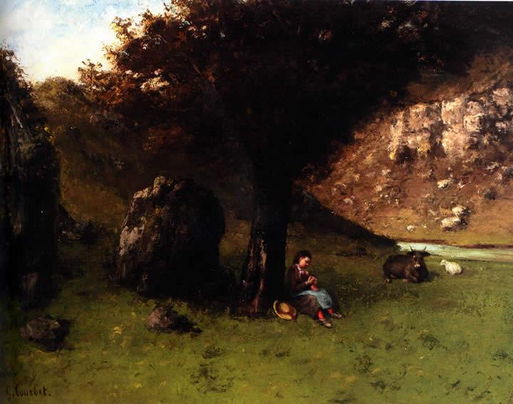 Gustave Courbet The Young Shepherdess